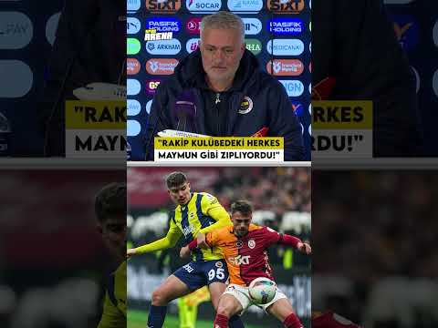 #fenerbahçe  Teknik Direktörü #josemourinho ’nun 0-0 biten #galatasaray  maçı sonrası açıklamaları