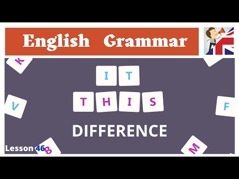 The Difference between IT and THIS – English Grammar lesson