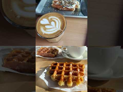 amazing waffles & coffee shop in Boston