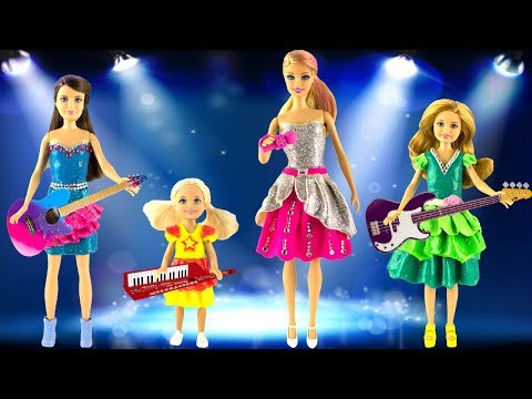 Play doh barbie dress up Barbie Chelsea Skipper Stacie play doh princess dresses