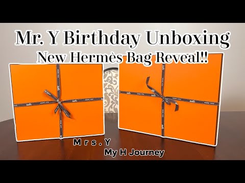 MR. Y BIRTHDAY UNBOXING | NEW HERMES BAG REVEAL | Hermès Videpoches bag | My H Journey | Mrs. Y