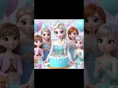 Friends come to wish Elsa a happy birthday #shorts #birthday #elsa