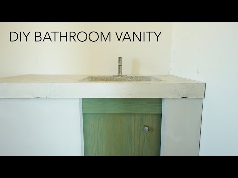 Concrete Bathroom Sink and Vanity