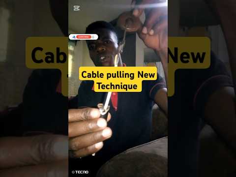 Pulling Wire through PVC Conduit -Cable pulling Technique -Electrical wire