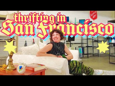 Thrift with me in SAN FRANCISCO 🌉 thrift haul & try on fall 2023