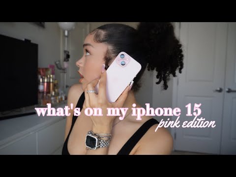 what's on my iphone 15 *pink edition* + mini themify tut