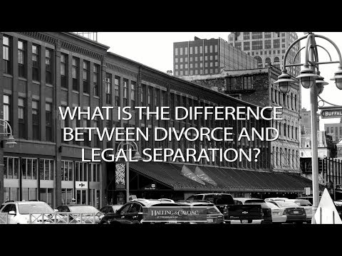 What is the difference between divorce and legal seperation