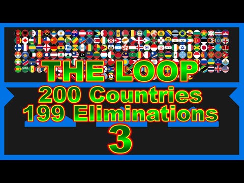 The Loop #3  200 countries 199 elimination ~200 countries marble race #42~ | Marble Factory