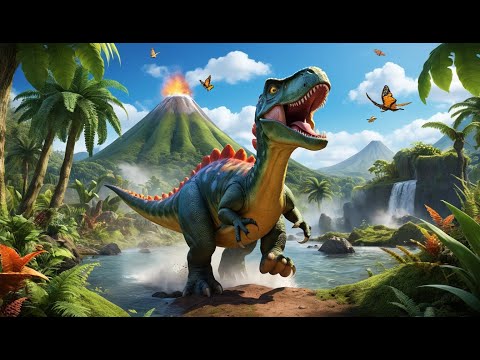 Row Row Your Dinosaur Rhyme Song | Popular Nursery Rhyme | Educational Kids Songs