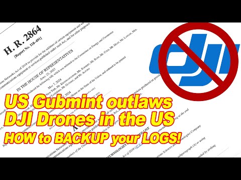 DJI will DISABLE Log Transmission to China -  How to Back up Your LOGS to your MAC!