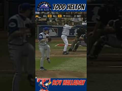 Rockies Todd Helton VS Jays Roy Halladay 2002 #MLB All-Star Game #baseball