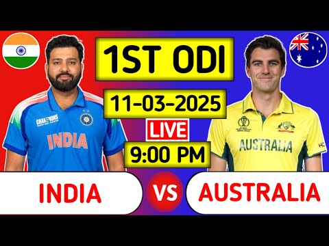 India Vs Australia 1st ODI Live Score