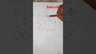 Easy Shiva lingam deepam rangoli #yt short ##please like and subscribe