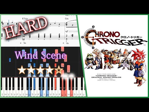 Chrono Trigger OST - Wind Scene - Hard Piano Tutorial + Sheets【Piano Arrangement】