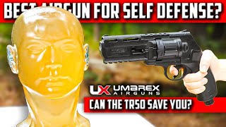 How Destructive is the Umarex TR50 .50 Cal Revolver? Self-Defense Revolver Test on a Ballistic Head