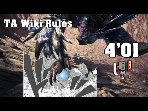 【MHWIB】TAwiki rules 4′01″55  悉くを滅ぼすネルギガンテ ソロ【スラッシュアックス/スラアク】Tempered Ruiner Nergigante / Switch Axe