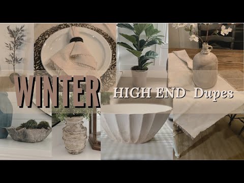 Winter High End Dupes | Look for Less DIYs for Cozy Home Decor