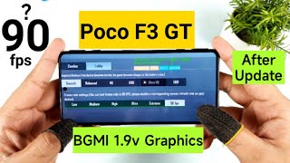 Poco F3 GT BGMI 90fps After Update Support Test Dimensity 1200 #pocof3gt #bgmi #bgmi90fps