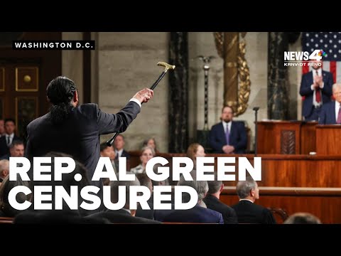 House votes to censure Rep. Al Green for disrupting Trump's address to Congress