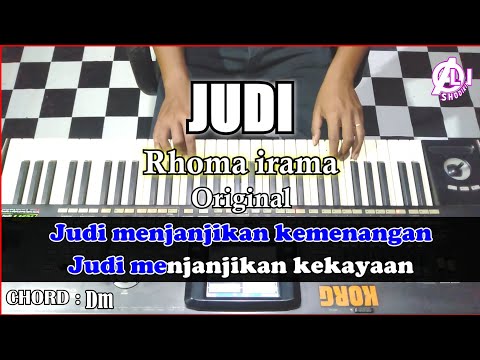 JUDI Karaoke Rhoma irama | Korg Pa3x (Chord&Lirik) Nada Cowok