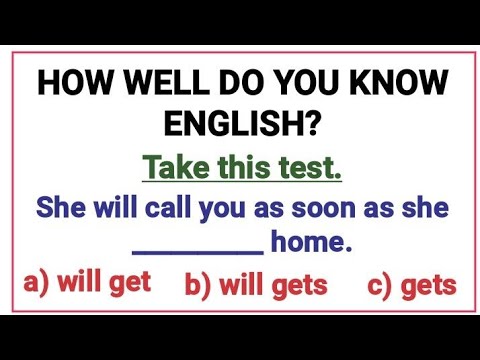 English Grammar Test ✍️📘 How well do you know English?📖Take this test