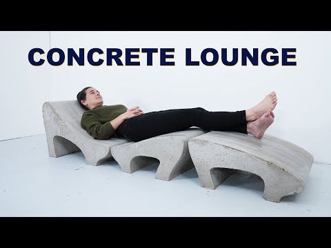 Concrete Pool Lounge Chair | DIY