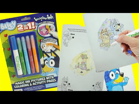 Bluey & Bingo 2 in 1 Imagine Ink and Coloring Activity Book