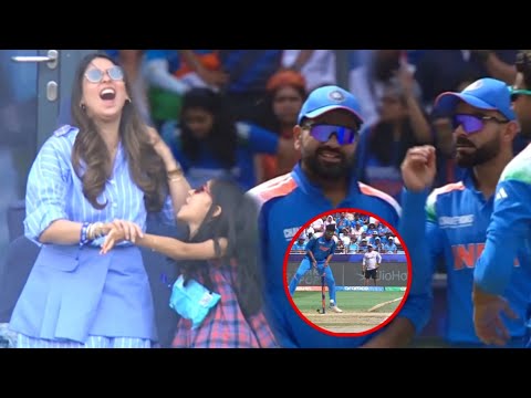 Wife Ritika & Samaira reacts after seeing Rohit Sharma stunning fielding miss runout on CT Final