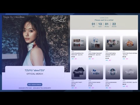 Tzuyu "abouTZU" Official Merchandise Drop Announced