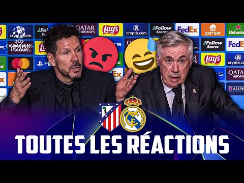 L'ÉNORME COUP DE GUEULE de SIMEONE, ANCELOTTI savoure... Les réactions après Atletico - Real Madrid