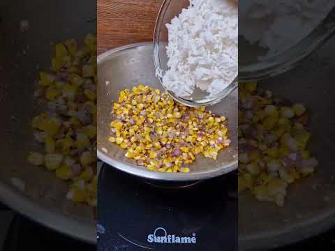 Smoky Corn Fried Rice #shorts #youtubeshorts