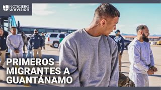 Imágenes del primer grupo de migrantes indocumentados a Guantánamo