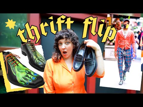 I thrift flipped $1,045 vivienne westwood zombie shoes (are we surprised?) 🎃🌟💚