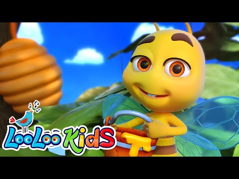 My little bee | BUZZY BUZZY 🐝 Toddler Music Video - Nursery Rhymes by LooLoo Kids