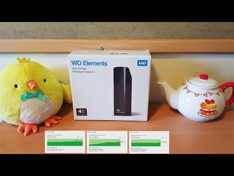 WD Elements 4TB External Drive: Unbox+Setup+Performance Analysis on USB3 and USB2