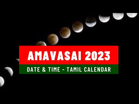 Amavasai 2023 Date & Time in Tamil Calendar | January 2023 to December 2023 | அமாவாசை 2023