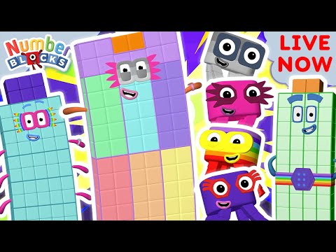 🌟 Numberblocks LIVE 🔴 | 24/7 Fun Math Adventures with Patterns, Counting & Songs! | 1 to 1000000 🎉