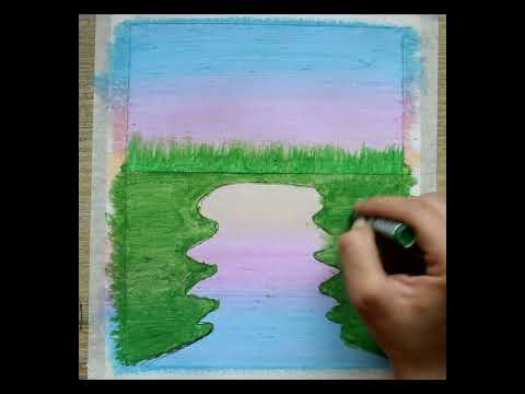 Blending Oil Pastels- #oilpastel #oilpasteldrawing