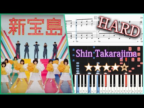 Shin Takarajima - sakanaction - Hard Piano Tutorial + Sheets【Piano Arrangement】