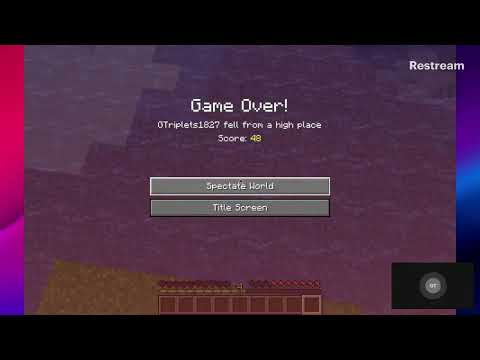 streaming minecraft until i beat it for the first time...