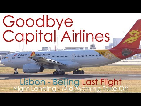 Capital Airlines Last flight out of Lisbon | Pre-Sunrise Landing and Mid Morning Take Off