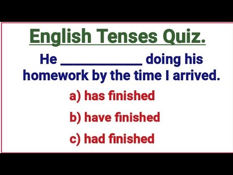 English Grammar Test ✍️📘 All English Tenses Quiz 📖 Can you pass this quiz?