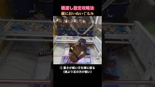 クレーンゲーム 橋渡し 攻略 ぬいぐるみ キタサンブラック 200円でGET！