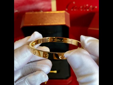 Unboxing Video | Cartier Love Bracelet, Yellow Gold