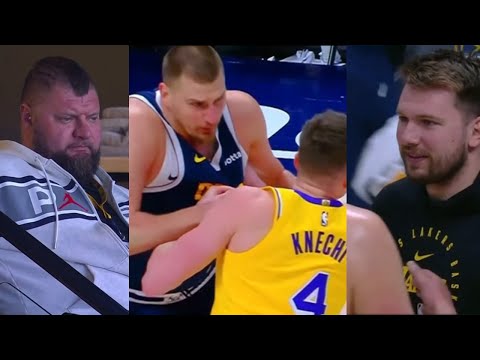 Nikola Jokic's brother was READY to JUMP on the court & also Westbrook gets into it  Lakers coach