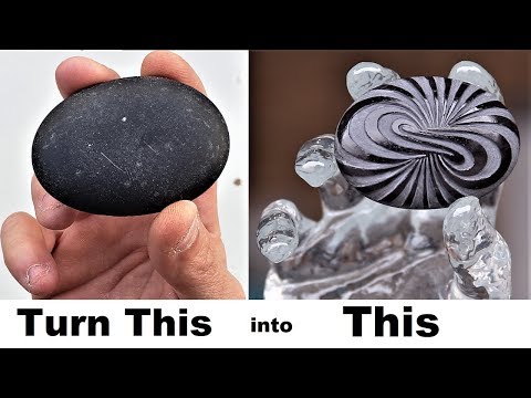 I Carve a Rock and Cast my Hand in Resin to hold it