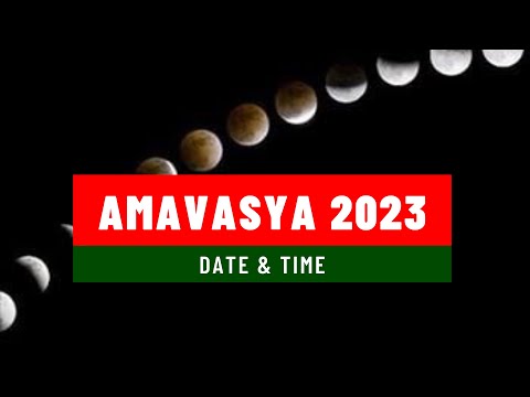 Amavasya 2023 Date & Time | January 2023 to December 2023 | 2023 Amavasya Date List