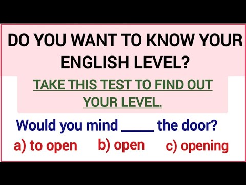 ENGLISH GRAMMAR TEST ✍️ DO YOU WANT TO KNOW YOUR ENGLISH LEVEL? TAKE THIS TEST TO FIND OUT.