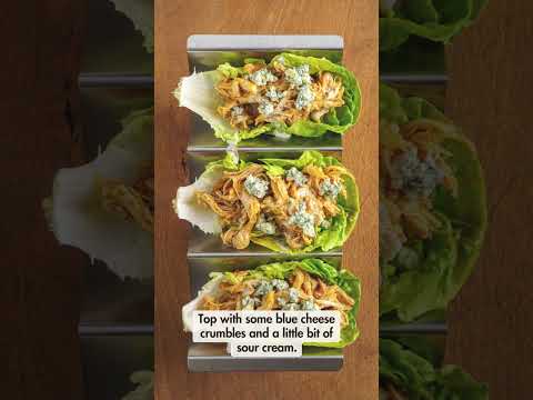 How to Make Buffalo Chicken Lettuce Wraps | Low-Carb Dinner Recipe