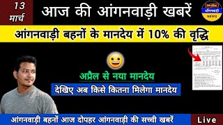 आंगनवाड़ी बहनों के मानदेय में 10% मानदेय की वृद्धि का आदेश जारी / आज दोपहर की आंगनवाड़ी खबरें